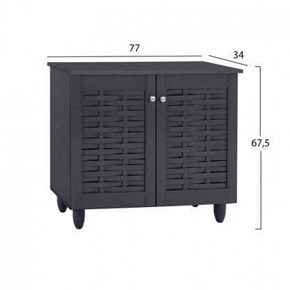 ΠΑΠΟΥΤΣΟΘΗΚΗ-ΝΤΟΥΛΑΠΙ ΞΥΛΙΝΗ CASSIOPE ΓΚΡΙ 77x34x67.5