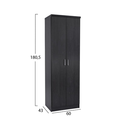 ΠΑΠΟΥΤΣΟΘΗΚΗ ΞΥΛΙΝΗ DAYANNA ΜΕ 6 ΡΑΦΙΑ ZEBRANO 60x43x180.5