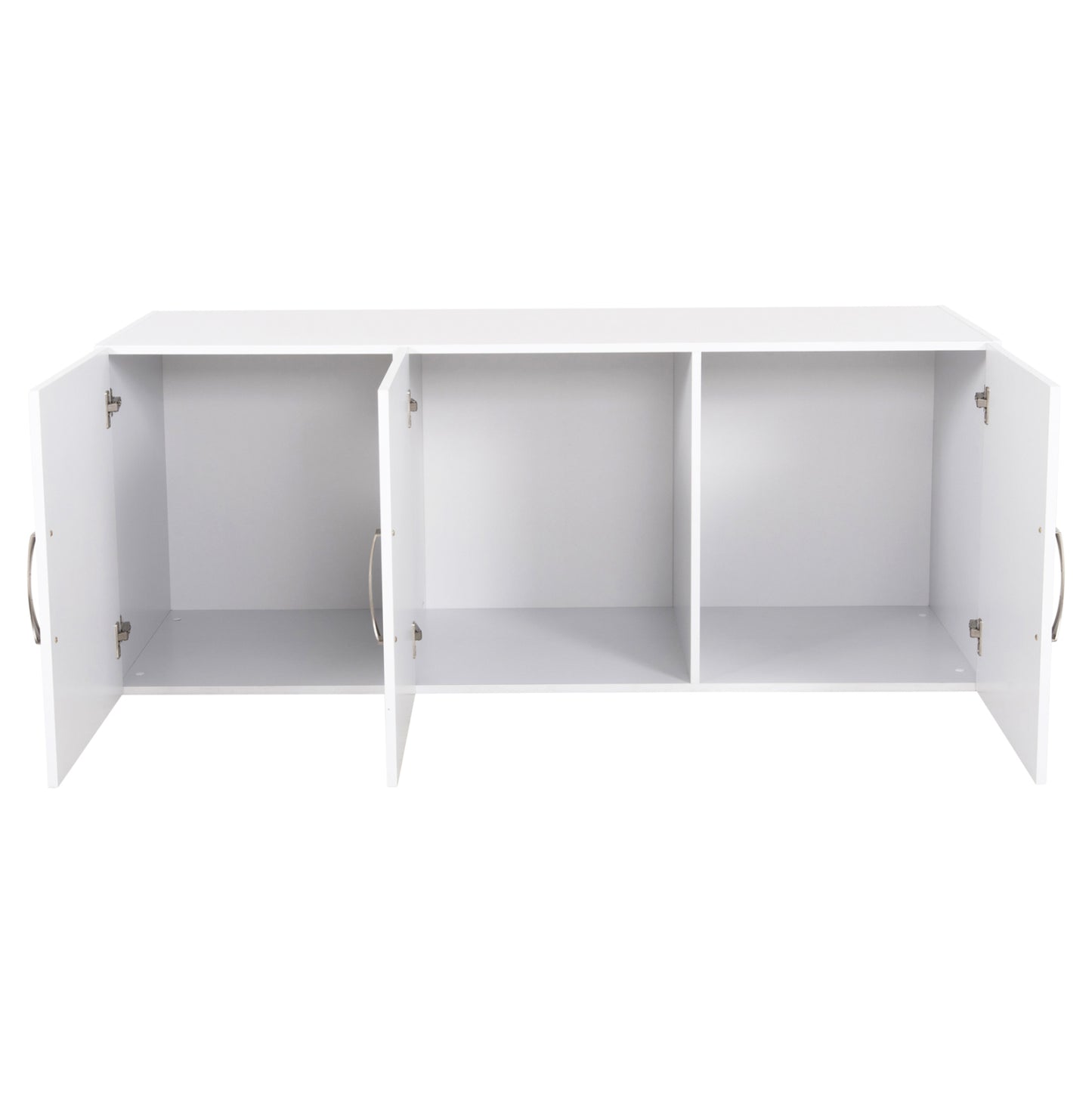 TOP CABINET FOR 3-DOOR MELAMINE WARDROBE CARLY IN WHITE COLOR 150x55x60