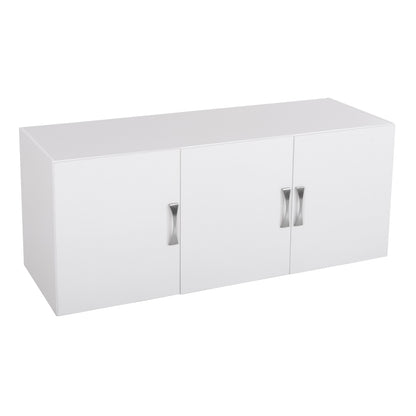 TOP CABINET FOR 3-DOOR MELAMINE WARDROBE CARLY IN WHITE COLOR 150x55x60