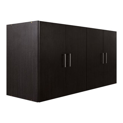OVERHEAD CABINET 4-DOOR WARDROBE IN ZEBRANO COLOUR 120x42x60