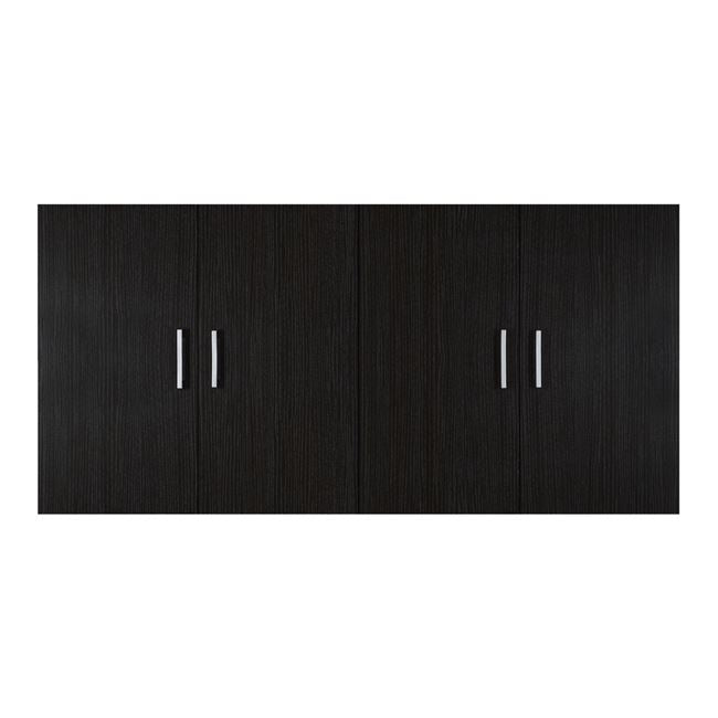 OVERHEAD CABINET 4-DOOR WARDROBE IN ZEBRANO COLOUR 120x42x60