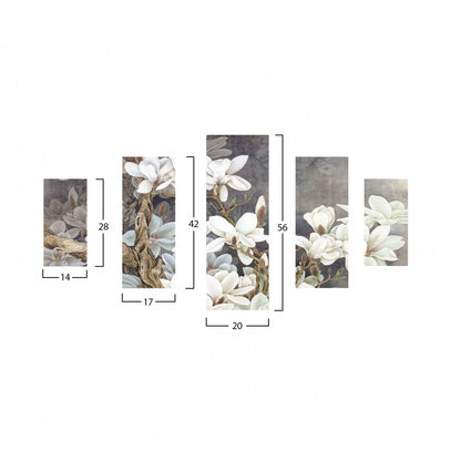 ΠΕΝΤΑΠΤΥΧΟΣ ΠΙΝΑΚΑΣ MDF MAGNOLIA KOBUS 82x56x0,3