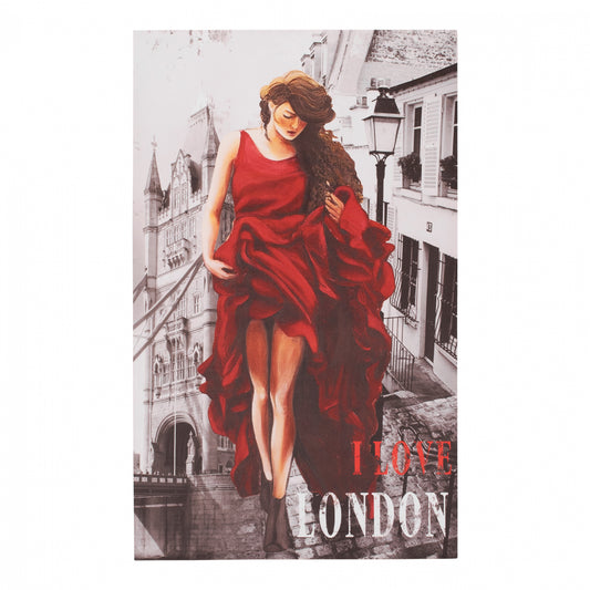 ΠΙΝΑΚΑΣ ΚΑΜΒΑΣ LONDON WOMAN 120x70x2.5