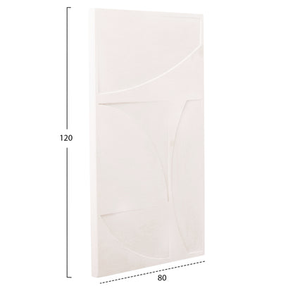 ΠΙΝΑΚΑΣ SANTORINI MDF ΣΕ ΥΠΟΛΕΥΚΟ ΧΡΩΜΑ 80x4x120