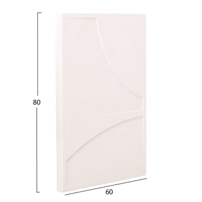 SANTORINI RECTANGULAR MDF CANVAS OFF-WHITE 60x4x80