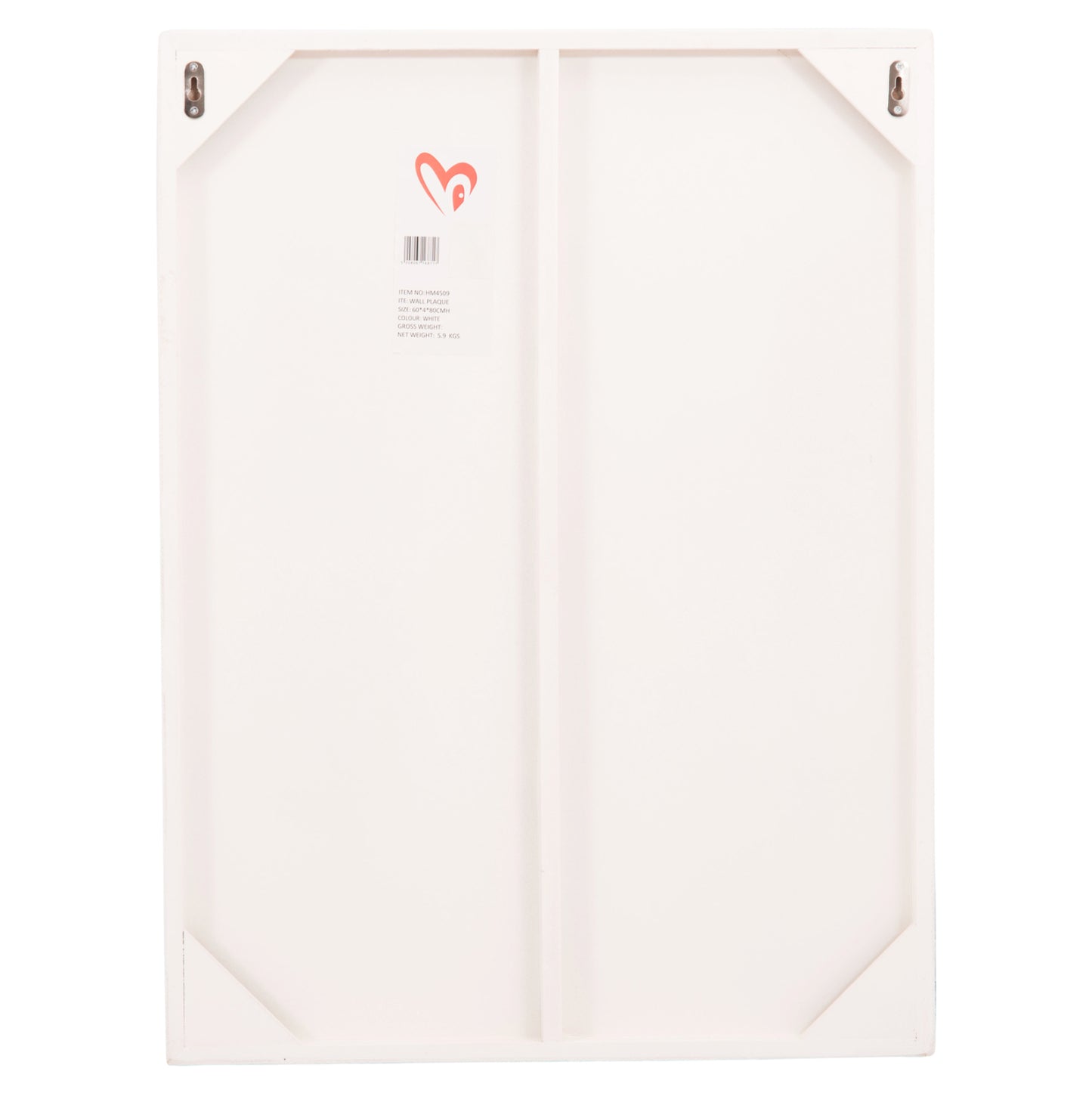 SANTORINI RECTANGULAR MDF CANVAS OFF-WHITE 60x4x80