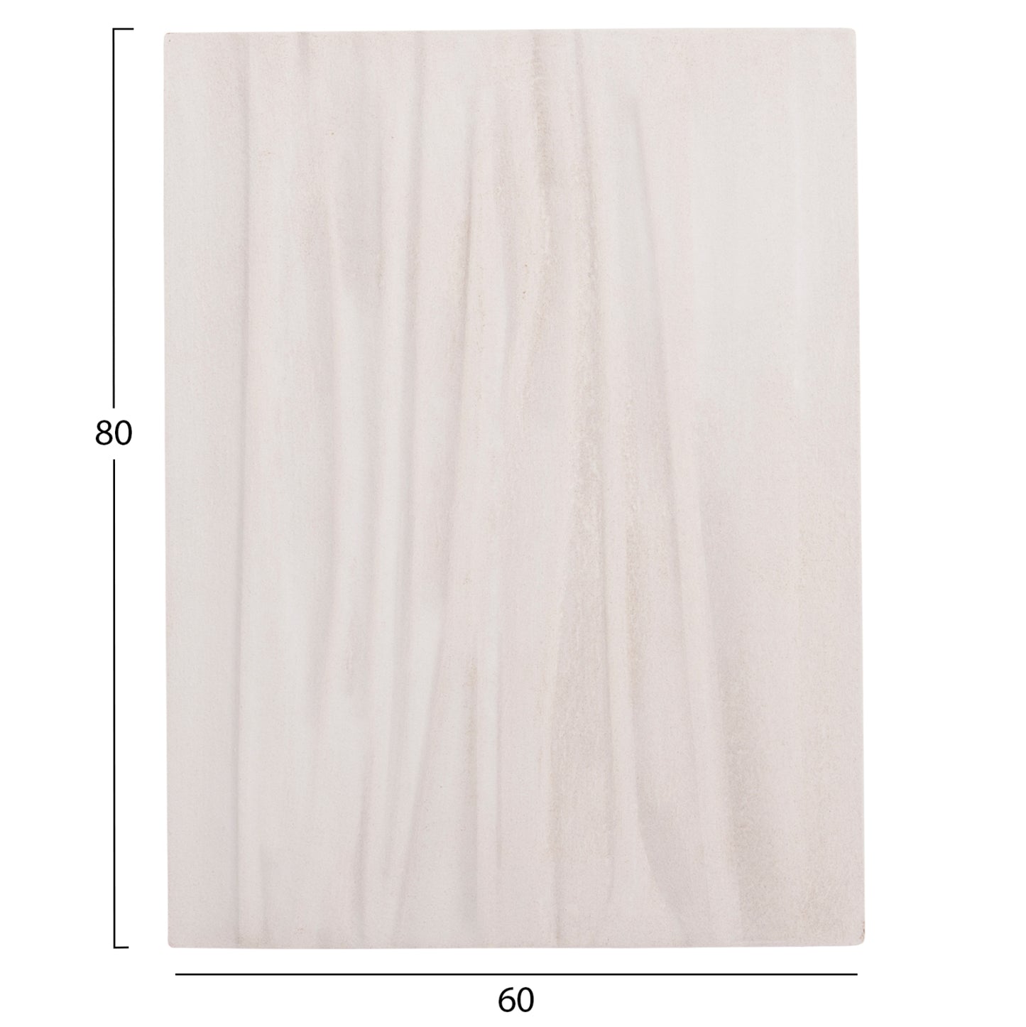 ΠΙΝΑΚΑΣ ΟΡΘΟΓΩΝΙΟΣ SANTORINI MDF ΣΕ ΥΠΟΛΕΥΚΟ ΧΡΩΜΑ 60x4x80