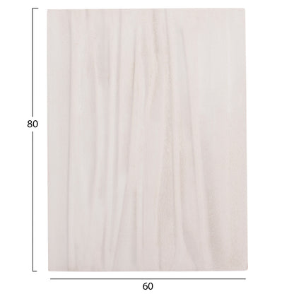 ΠΙΝΑΚΑΣ ΟΡΘΟΓΩΝΙΟΣ SANTORINI MDF ΣΕ ΥΠΟΛΕΥΚΟ ΧΡΩΜΑ 60x4x80
