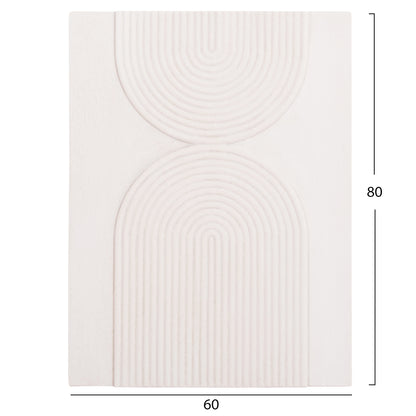 ΠΙΝΑΚΑΣ ΟΡΘΟΓΩΝΙΟΣ SANTORINI MDF ΣΕ ΥΠΟΛΕΥΚΟ ΧΡΩΜΑ 60x4x80