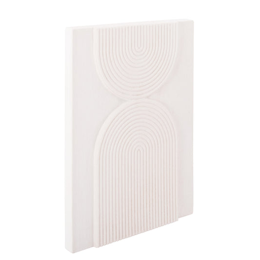 SANTORINI RECTANGULAR TABLE MDF IN OFF-WHITE COLOR 60x4x80