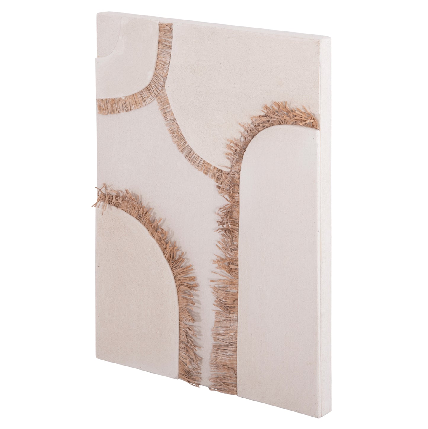SANTORINI MDF RECTANGULAR BOARD OFF-WHITE BEIGE DECORATION 60x4.5x80