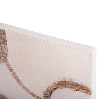 SANTORINI MDF RECTANGULAR BOARD OFF-WHITE BEIGE DECORATION 60x4.5x80