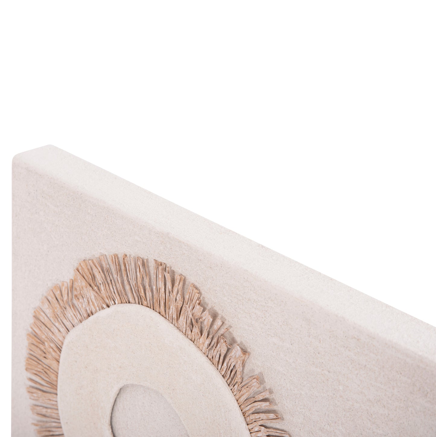 SANTORINI RECTANGULAR PICTURE MDF OFF-WHITE COLOR BEIGE DECORATION 48x4.5x60