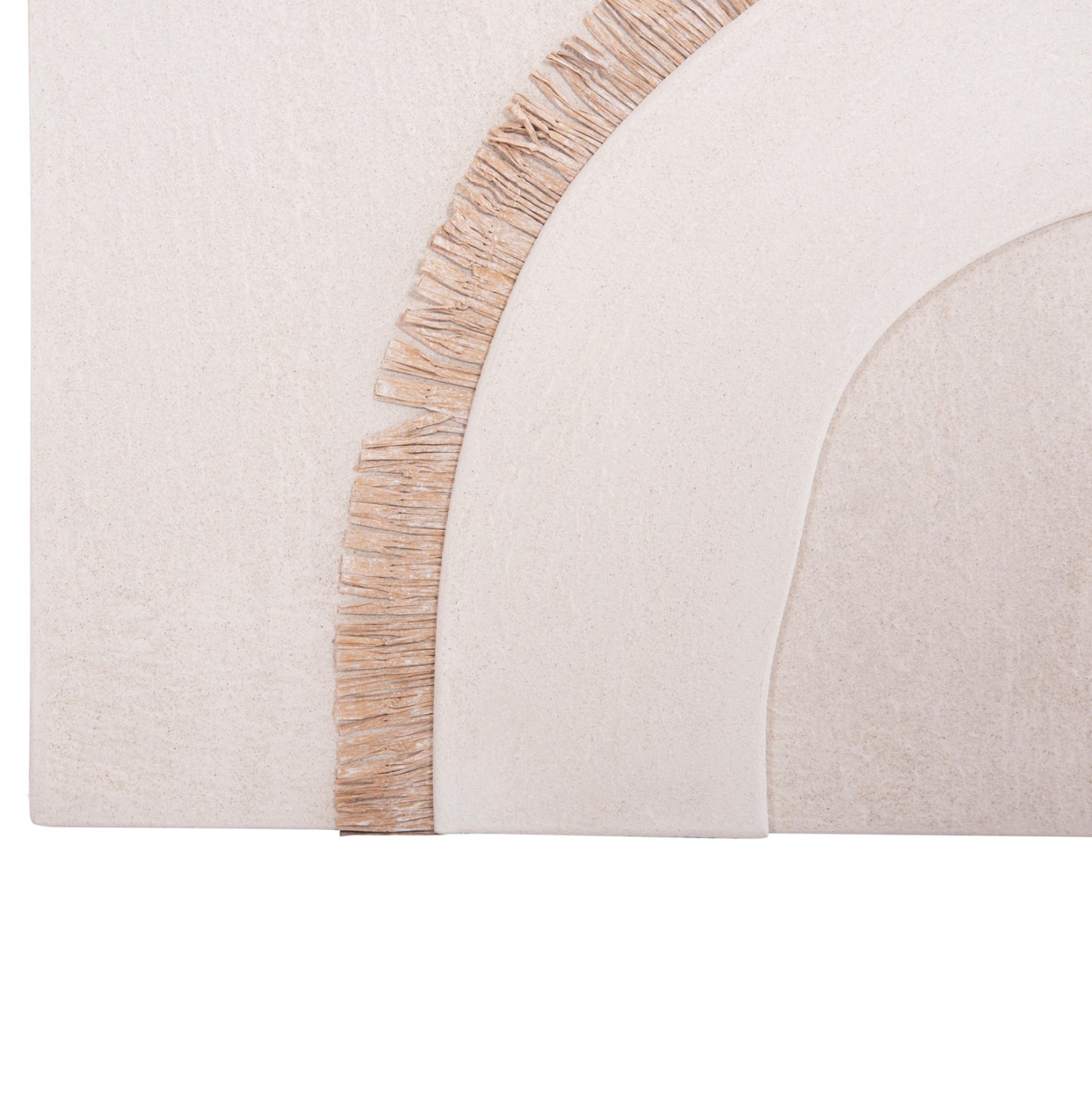SANTORINI RECTANGULAR PICTURE MDF OFF-WHITE COLOR BEIGE DECORATION 48x4.5x60