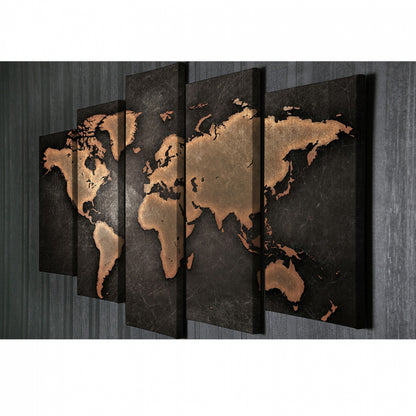 FIVE-PANEL CANVAS PRINT 105x3x70