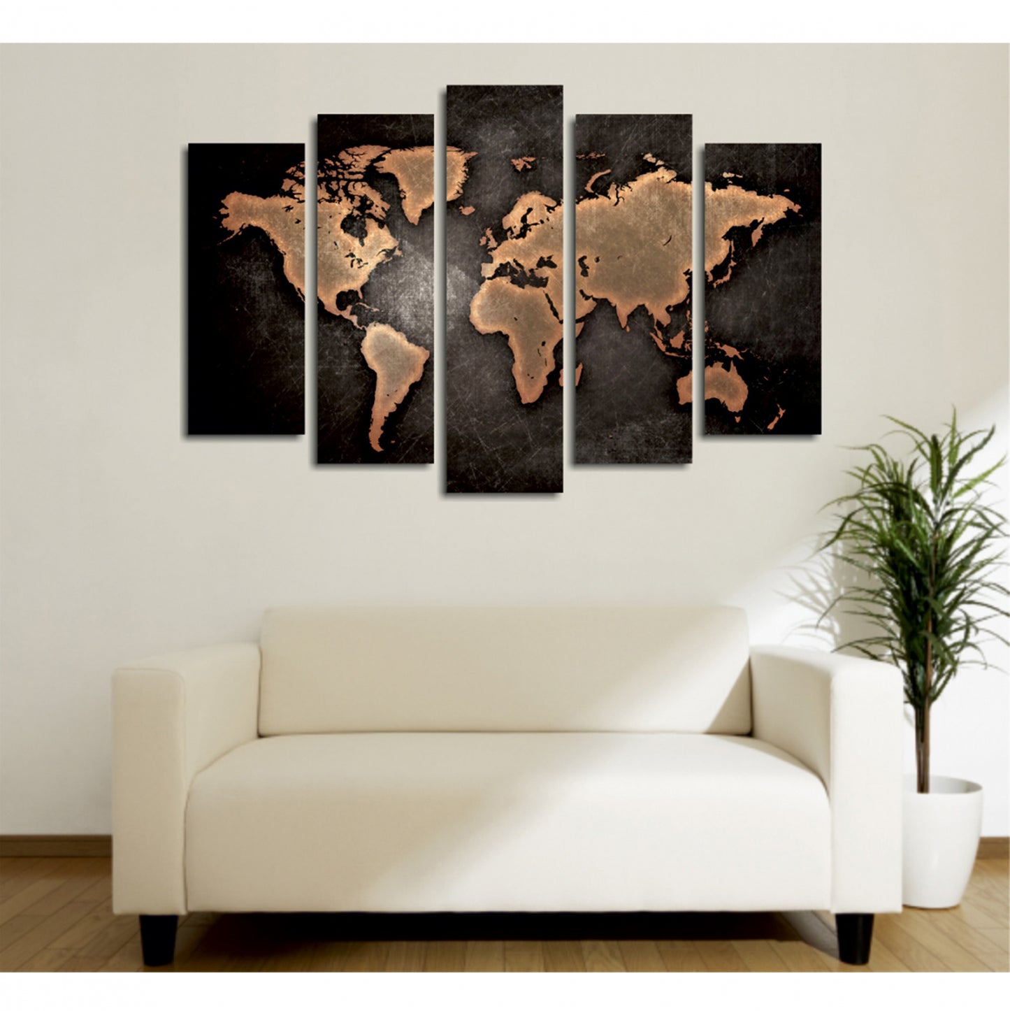 FIVE-PANEL CANVAS PRINT 105x3x70