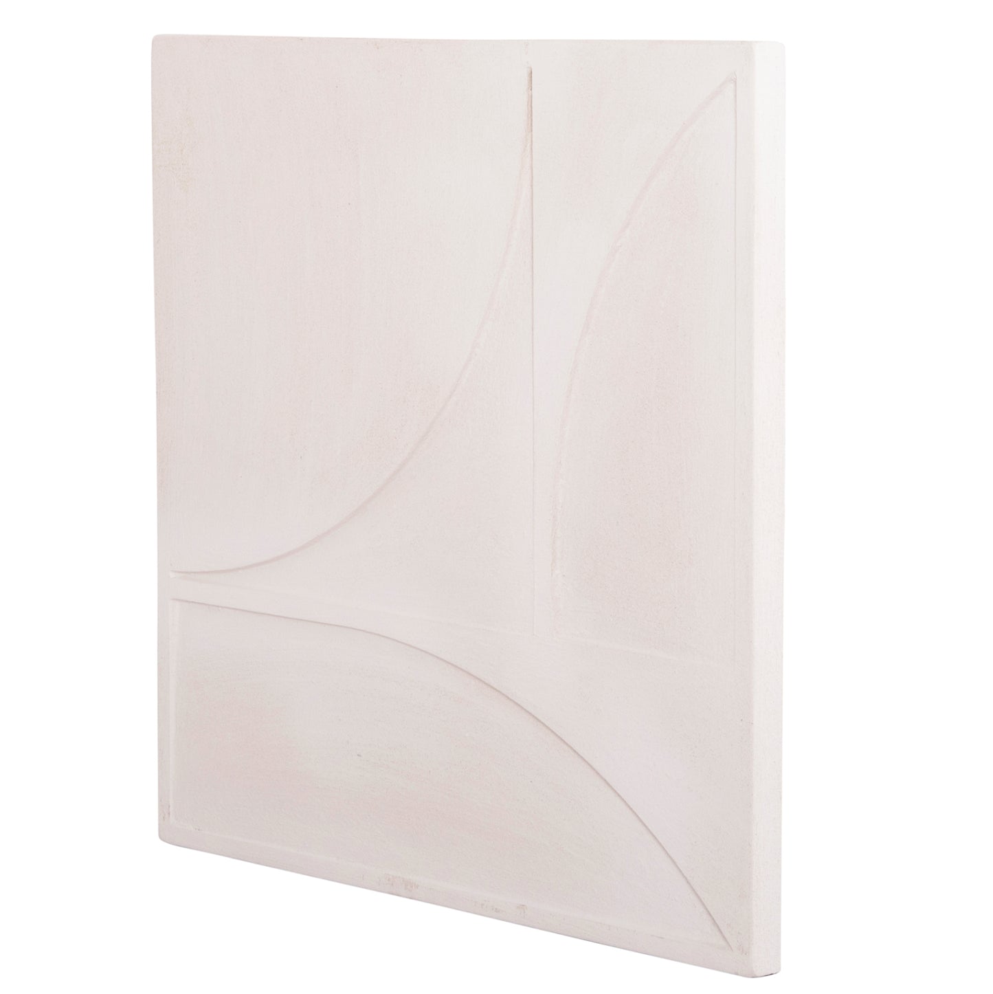 SANTORINI Square MDF Picture in Off-White Color 80x4x80