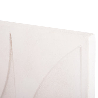SANTORINI Square MDF Picture in Off-White Color 80x4x80