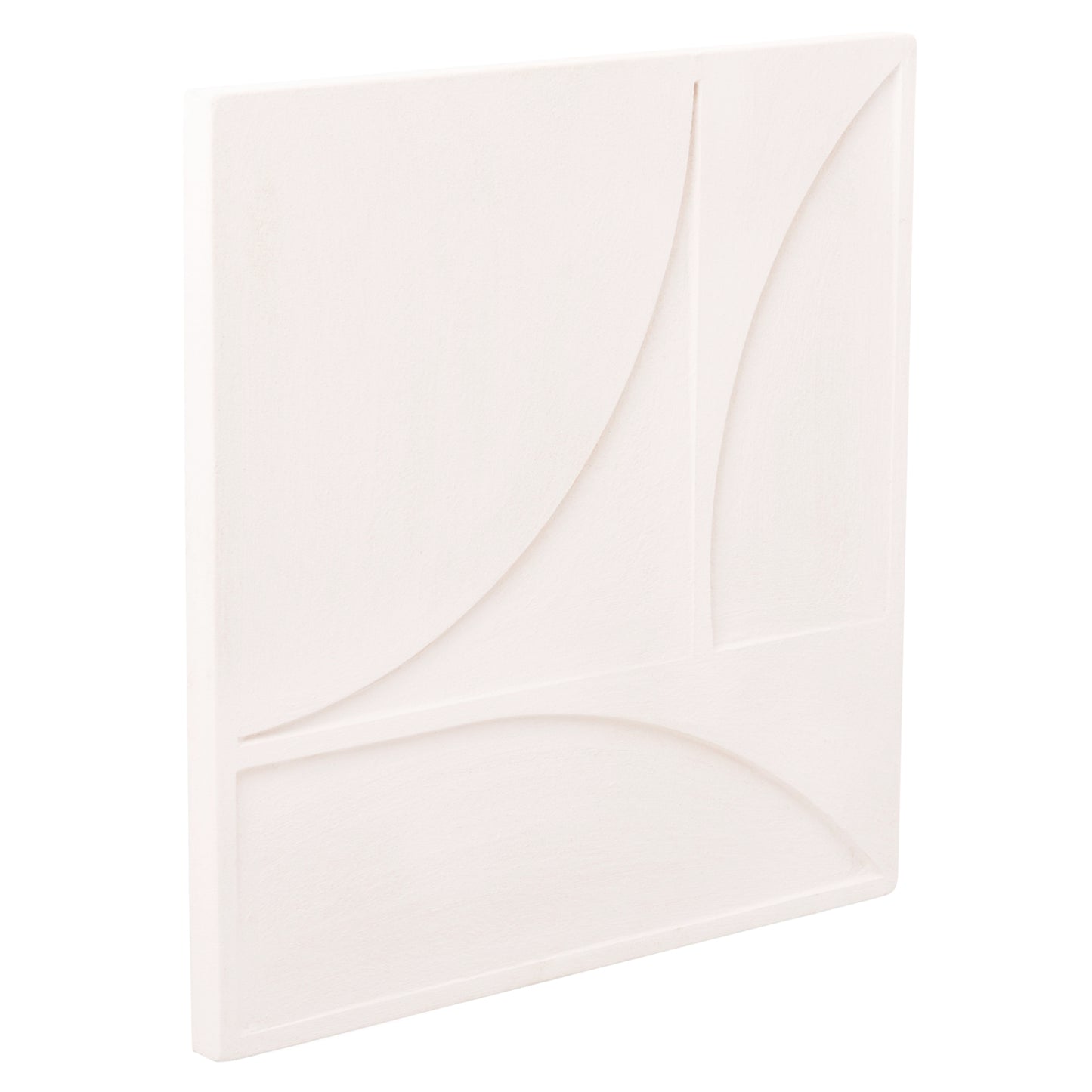 SANTORINI Square MDF Picture in Off-White 80x4x80