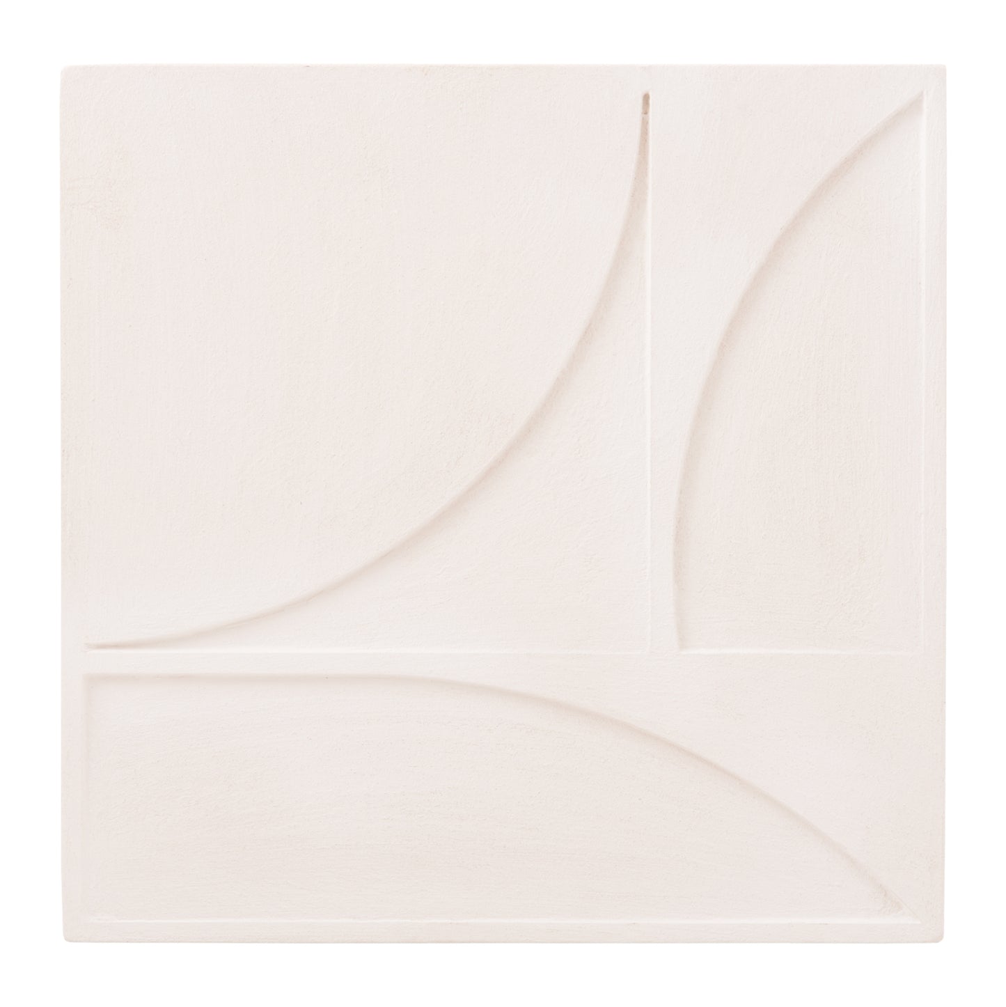 SANTORINI Square MDF Picture in Off-White 80x4x80