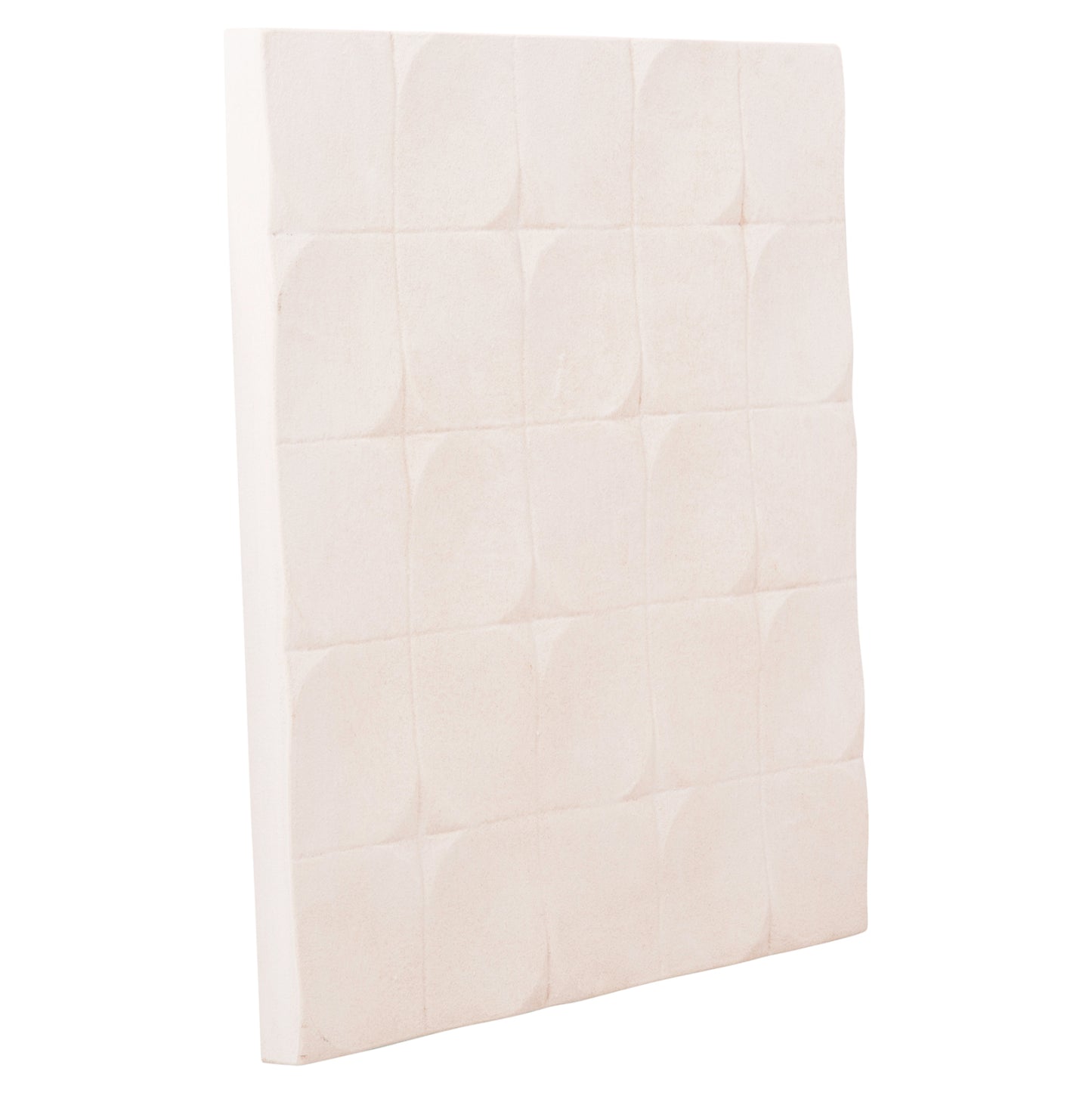 ΠΙΝΑΚΑΣ ΤΕΤΡΑΓΩΝΟΣ SANTORINI MDF ΣΕ ΥΠΟΛΕΥΚΟ ΧΡΩΜΑ 80x4,5x80