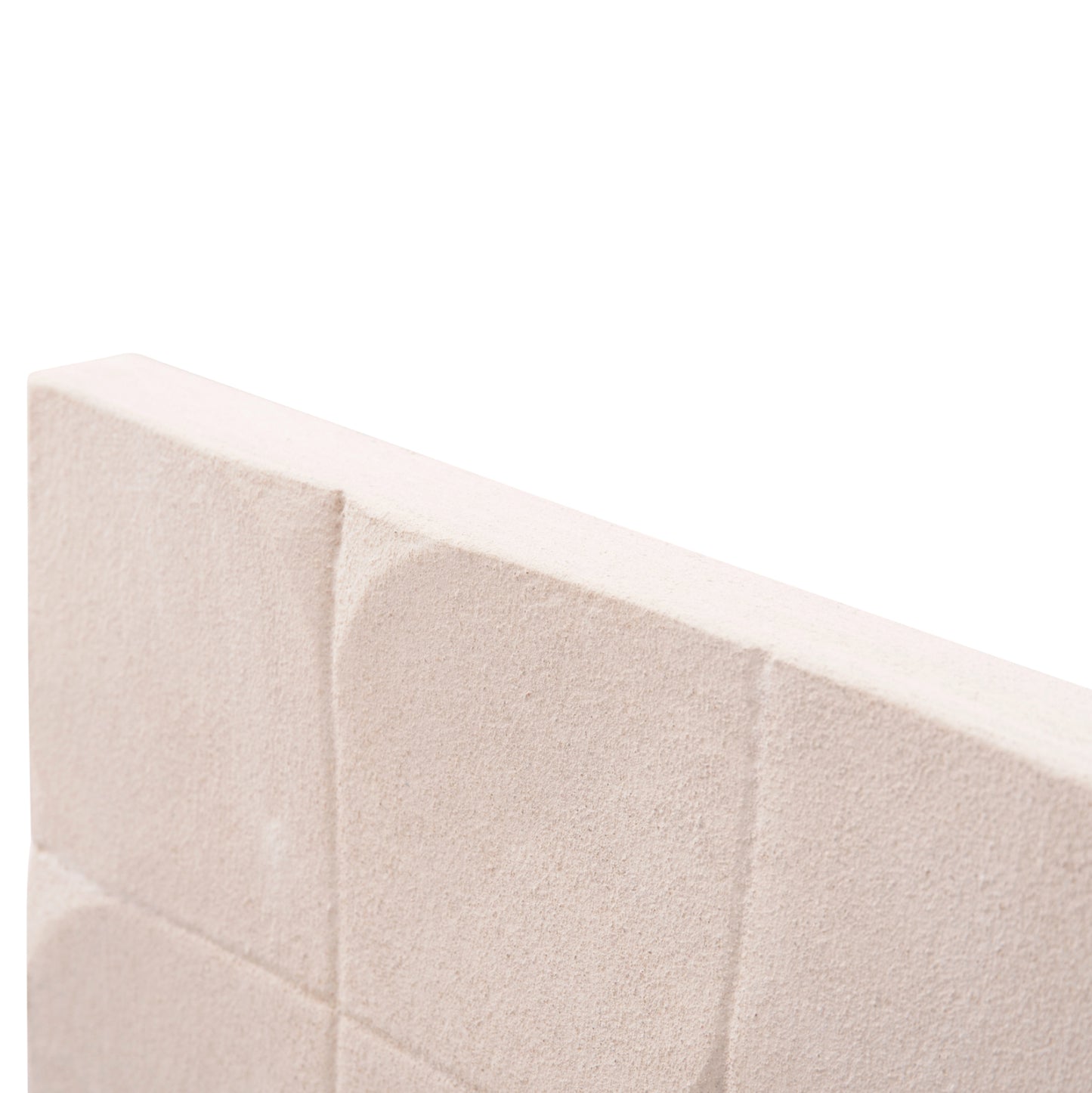 ΠΙΝΑΚΑΣ ΤΕΤΡΑΓΩΝΟΣ SANTORINI MDF ΣΕ ΥΠΟΛΕΥΚΟ ΧΡΩΜΑ 80x4,5x80