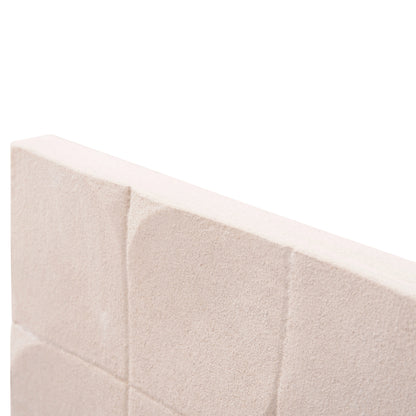 ΠΙΝΑΚΑΣ ΤΕΤΡΑΓΩΝΟΣ SANTORINI MDF ΣΕ ΥΠΟΛΕΥΚΟ ΧΡΩΜΑ 80x4,5x80
