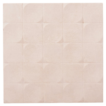 ΠΙΝΑΚΑΣ ΤΕΤΡΑΓΩΝΟΣ SANTORINI MDF ΣΕ ΥΠΟΛΕΥΚΟ ΧΡΩΜΑ 80x4,5x80