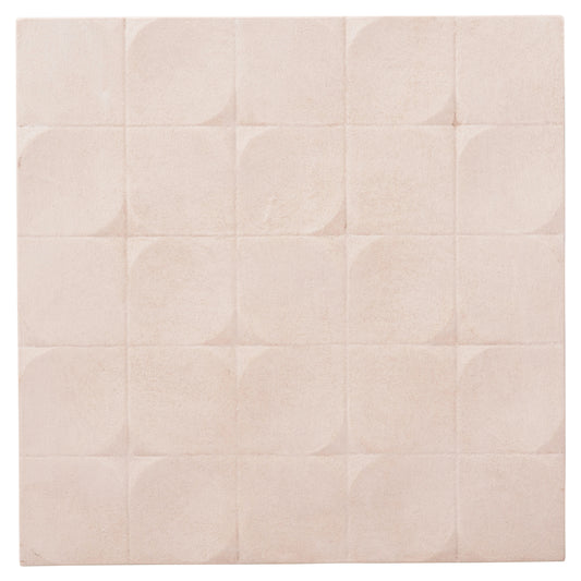 ΠΙΝΑΚΑΣ ΤΕΤΡΑΓΩΝΟΣ SANTORINI MDF ΣΕ ΥΠΟΛΕΥΚΟ ΧΡΩΜΑ 80x4,5x80