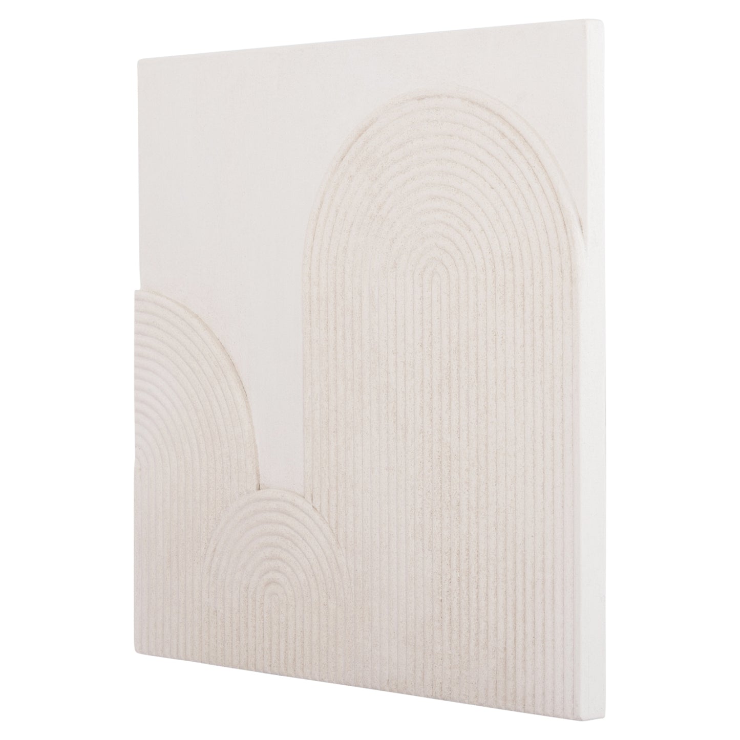 SANTORINI SQUARE MDF TABLE IN OFF-WHITE COLOR 80x4.5x80