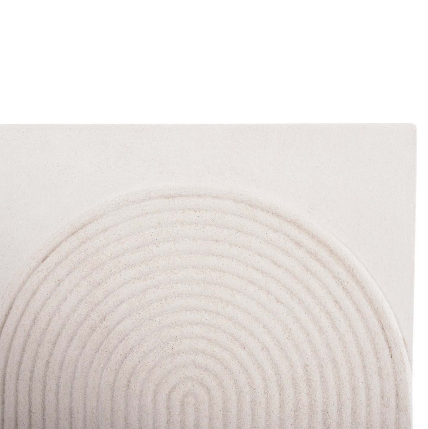 SANTORINI SQUARE MDF TABLE IN OFF-WHITE COLOR 80x4.5x80