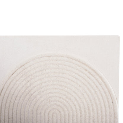 SANTORINI SQUARE MDF TABLE IN OFF-WHITE COLOR 80x4.5x80