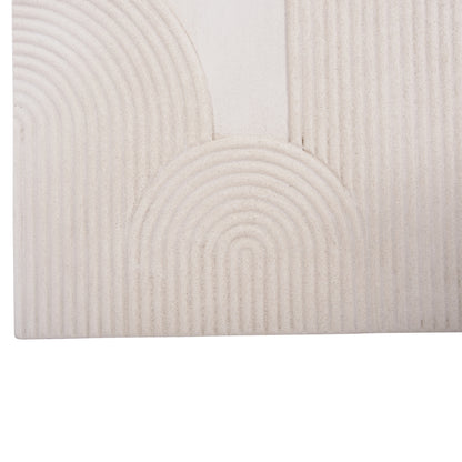 SANTORINI SQUARE MDF TABLE IN OFF-WHITE COLOR 80x4.5x80