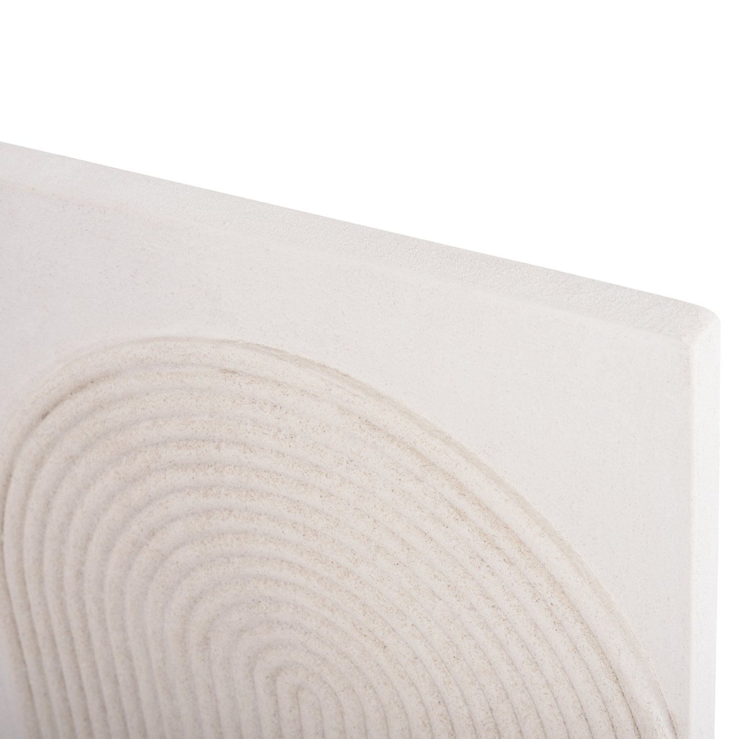 SANTORINI SQUARE MDF TABLE IN OFF-WHITE COLOR 80x4.5x80