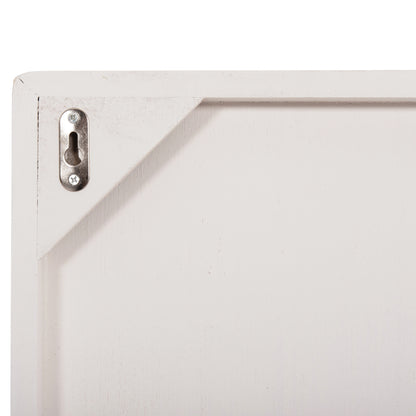 SANTORINI SQUARE MDF TABLE IN OFF-WHITE COLOR 80x4.5x80
