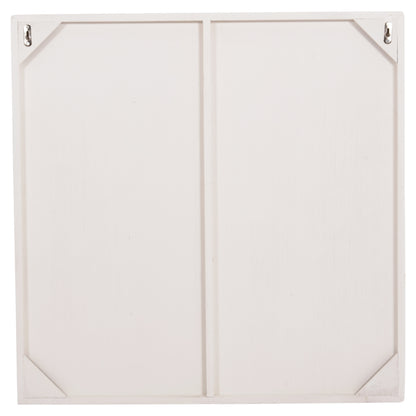 SANTORINI SQUARE MDF TABLE IN OFF-WHITE COLOR 80x4.5x80