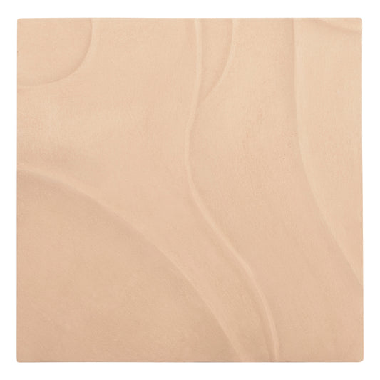 SANTORINI SQUARE MDF TABLE IN BEIGE COLOR 80x4x80