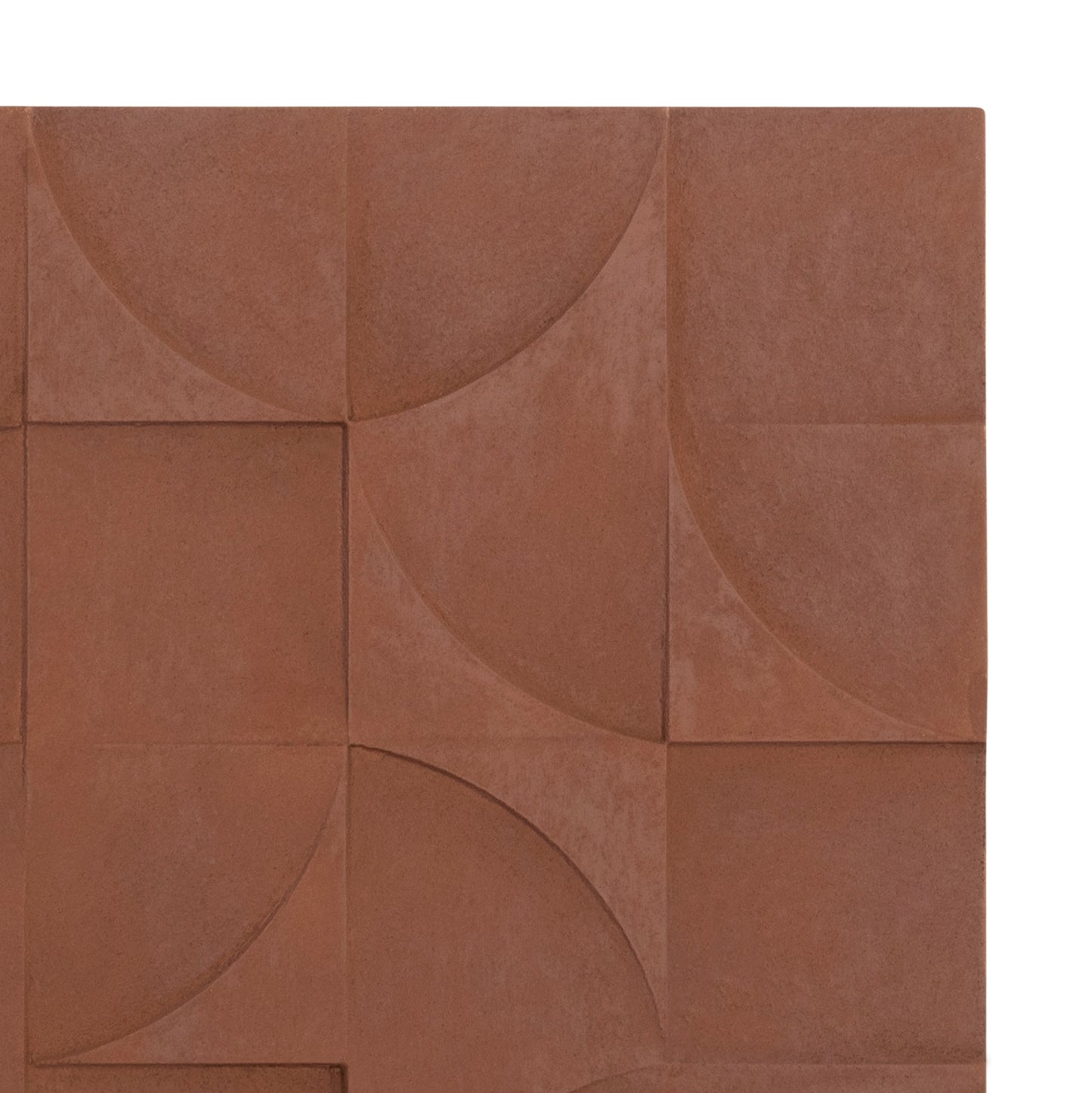 ΠΙΝΑΚΑΣ ΤΕΤΡΑΓΩΝΟΣ SANTORINI MDF ΣΕ ΚΑΦΕ ΧΡΩΜΑ 80x5x80