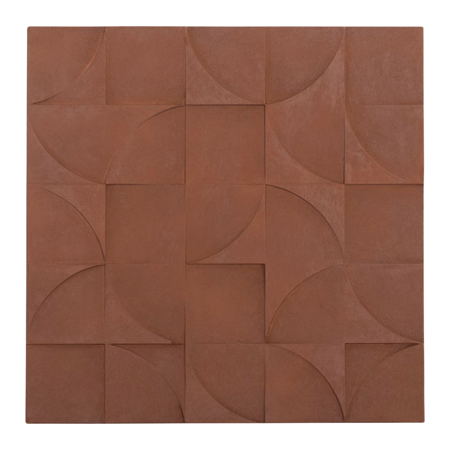 ΠΙΝΑΚΑΣ ΤΕΤΡΑΓΩΝΟΣ SANTORINI MDF ΣΕ ΚΑΦΕ ΧΡΩΜΑ 80x5x80