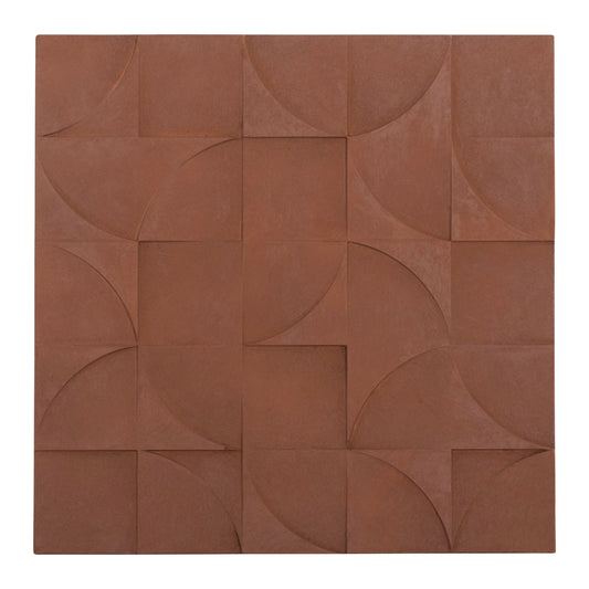 SQUARE TABLE SANTORINI MDF IN BROWN COLOR 80x5x80