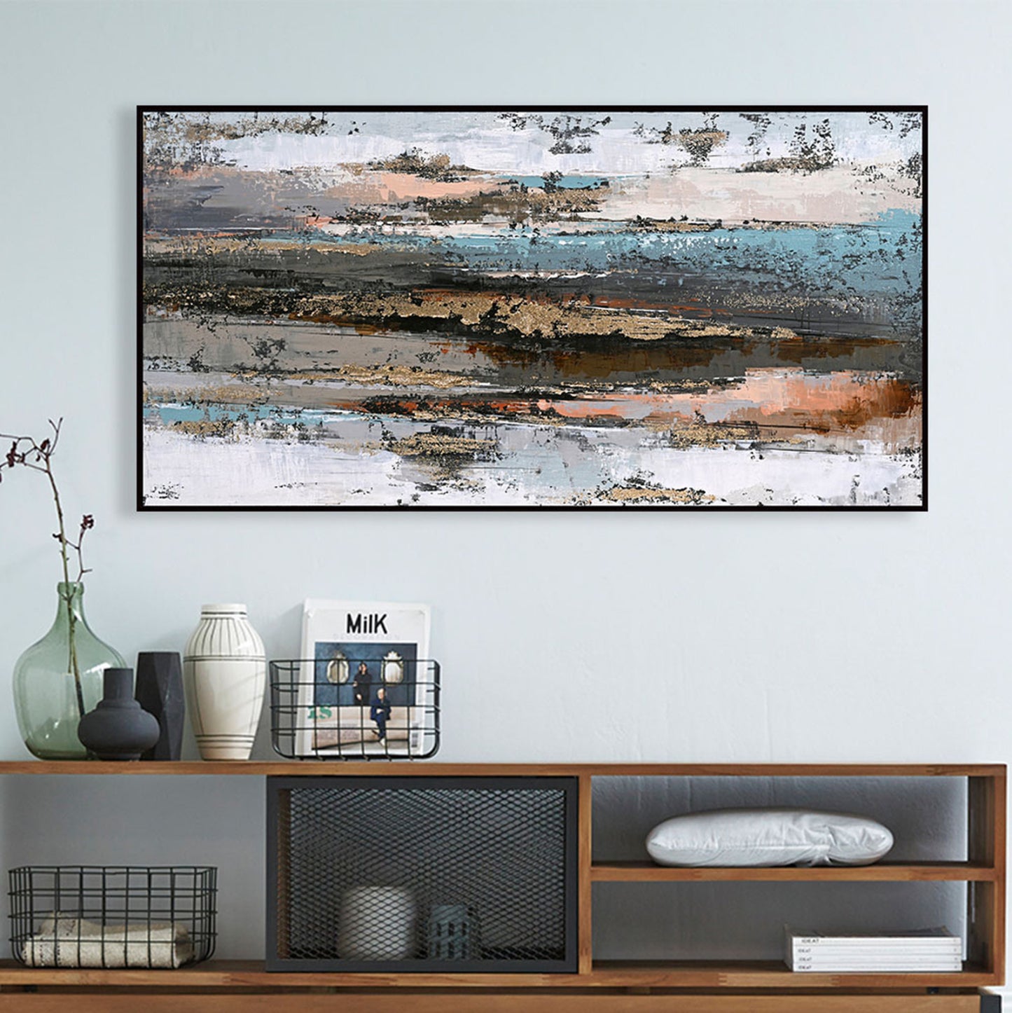 ΠΙΝΑΚΑΣ ΤΟΙΧΟΥ SEDIMENT ΜΕ ΚΟΡΝΙΖΑ ΜΑΥΡΗ ΚΑΜΒΑΣ 142x4.5x72
