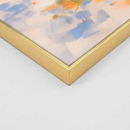 WALL ART POINT FRAME BEIGE CANVAS PRINT 62x4.5x62