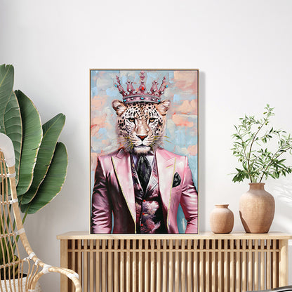 ΠΙΝΑΚΑΣ TOIXOY LEOPAR ΜΕ ΚΟΡΝΙΖΑ ΜΠΕΖ ΚΑΜΒΑΣ ΕΚΤΥΠΩΣΗ 82x4,5x122
