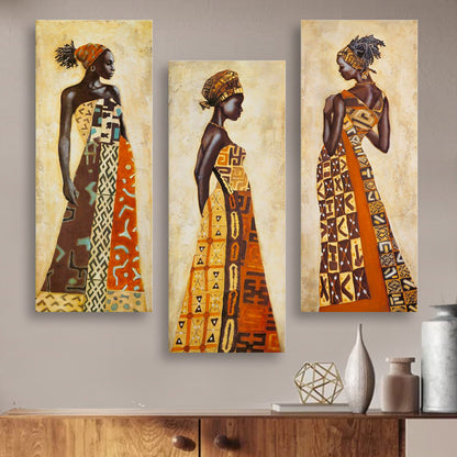 ΠΙΝΑΚΑΣ ΤΡΙΠΤΥΧΟ MDF AFRICAN STYLE WOMEN 60x0,3x50