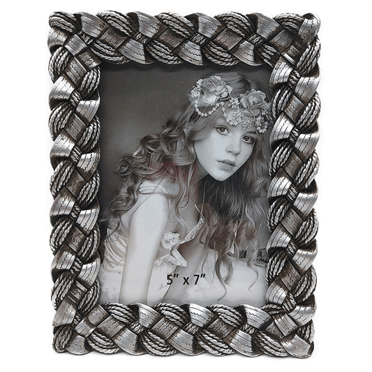 Κορνίζα Polyresin Ασημί 13×18εκ