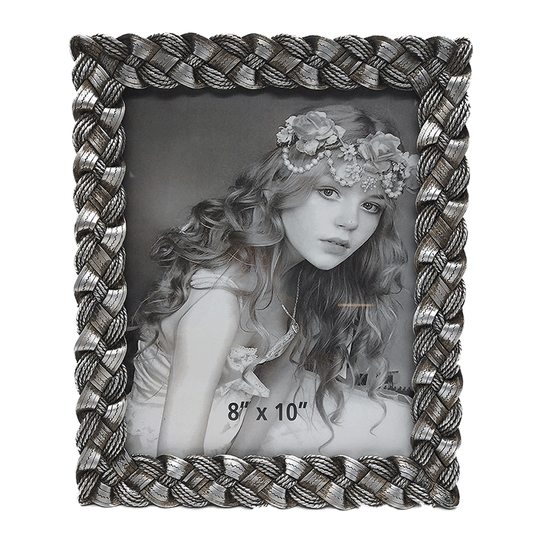 Κορνίζα Polyresin Ασημί 20×25εκ