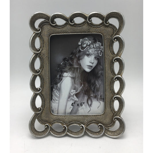 Κορνίζα Polyresin Ασημί 10×15εκ