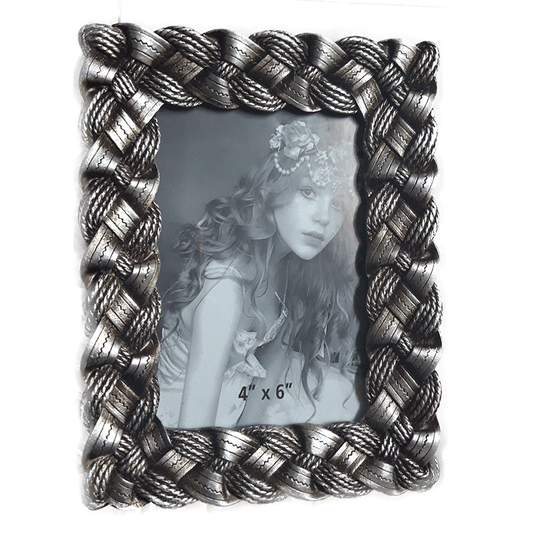 Κορνίζα Polyresin Ασημί 10×15εκ