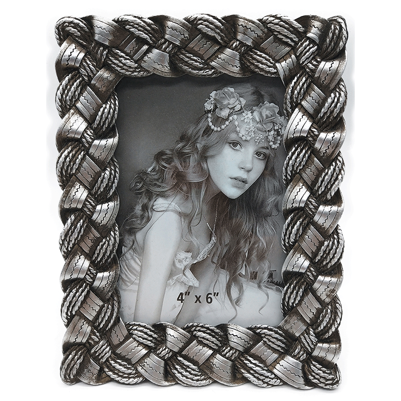 Κορνίζα Polyresin Ασημί 10×15εκ